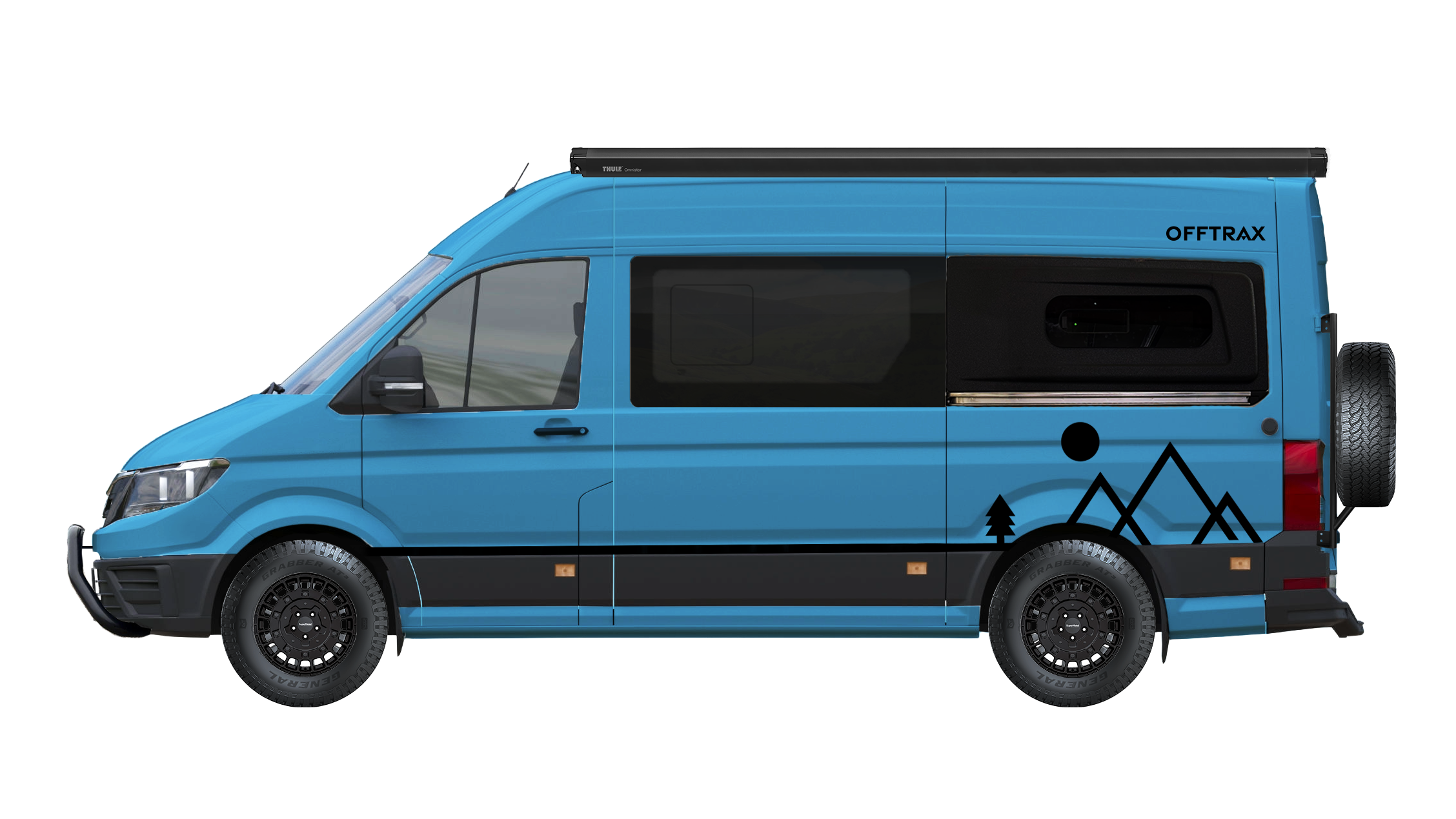 Offtrax in Azure Blue