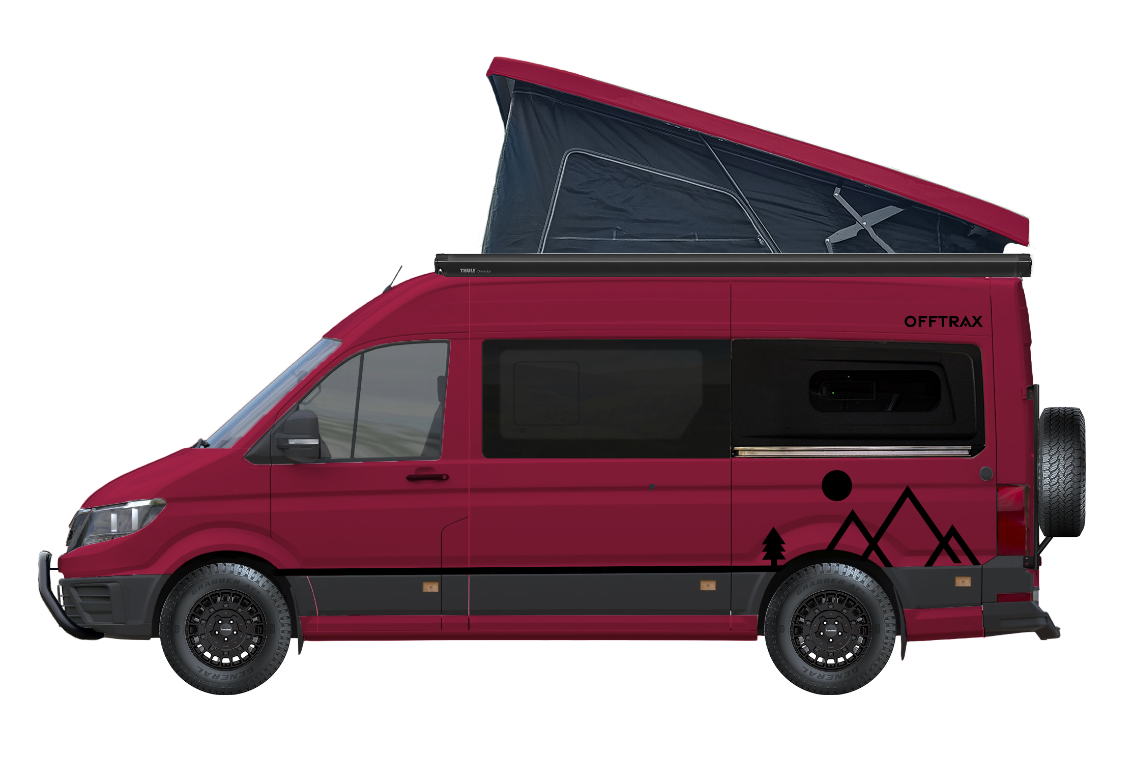 Offtrax in Purple Red